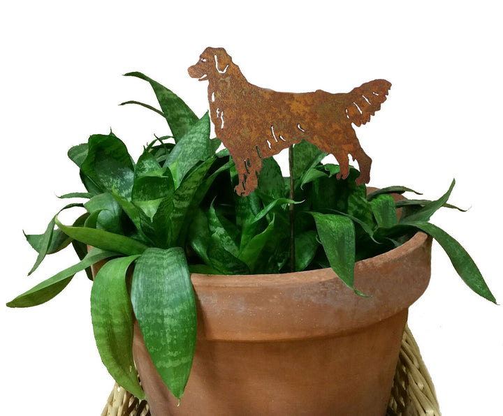 Golden Retriever Plant Stake