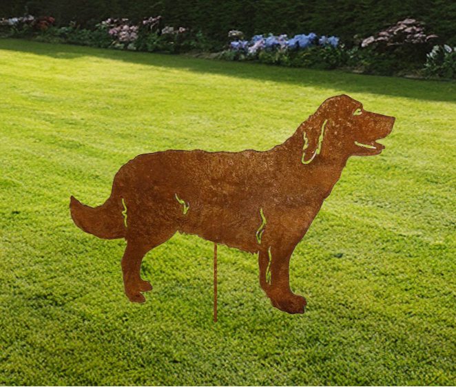 Golden Retriever Garden Stake or Wall Hanging (Style 2)