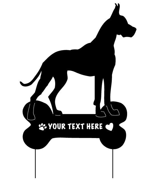 Great Dane Garden Stake or Wall Hanging (style 1)
