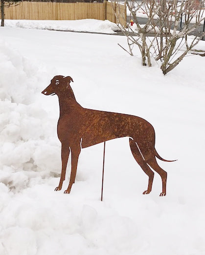 Greyhound Statue or Dog Wall Art