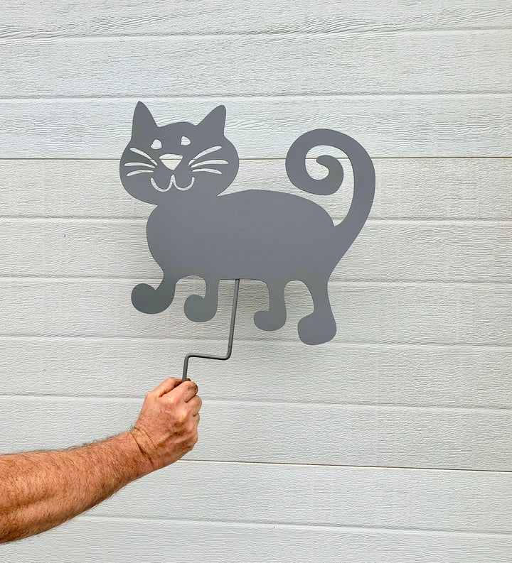 Cat Garden Stake or Wall Hanging