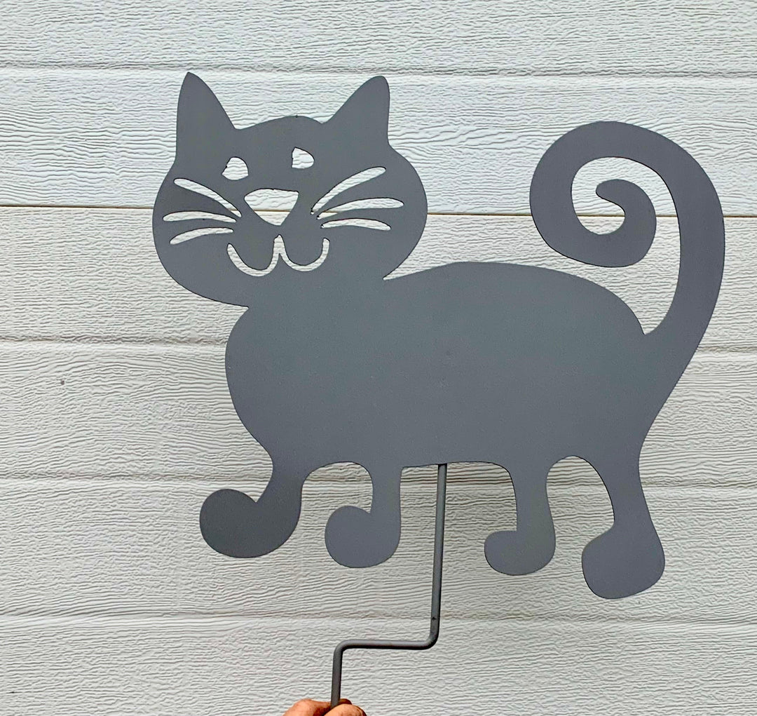Cat Garden Stake or Wall Hanging