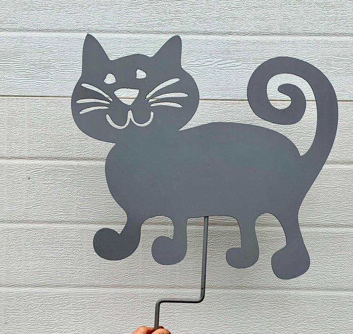 Cat Garden Stake or Wall Hanging