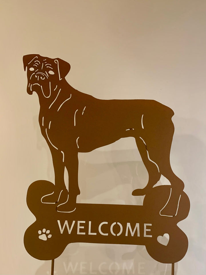 Boxer Statue or Dog Wall Art