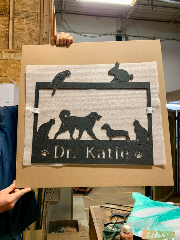 Custom Metal Pet Sign / Personalized Options