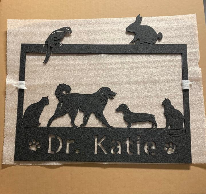 Custom Metal Pet Sign / Personalized Options