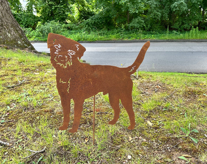 Border Terrier Garden Stake or Wall Hanging