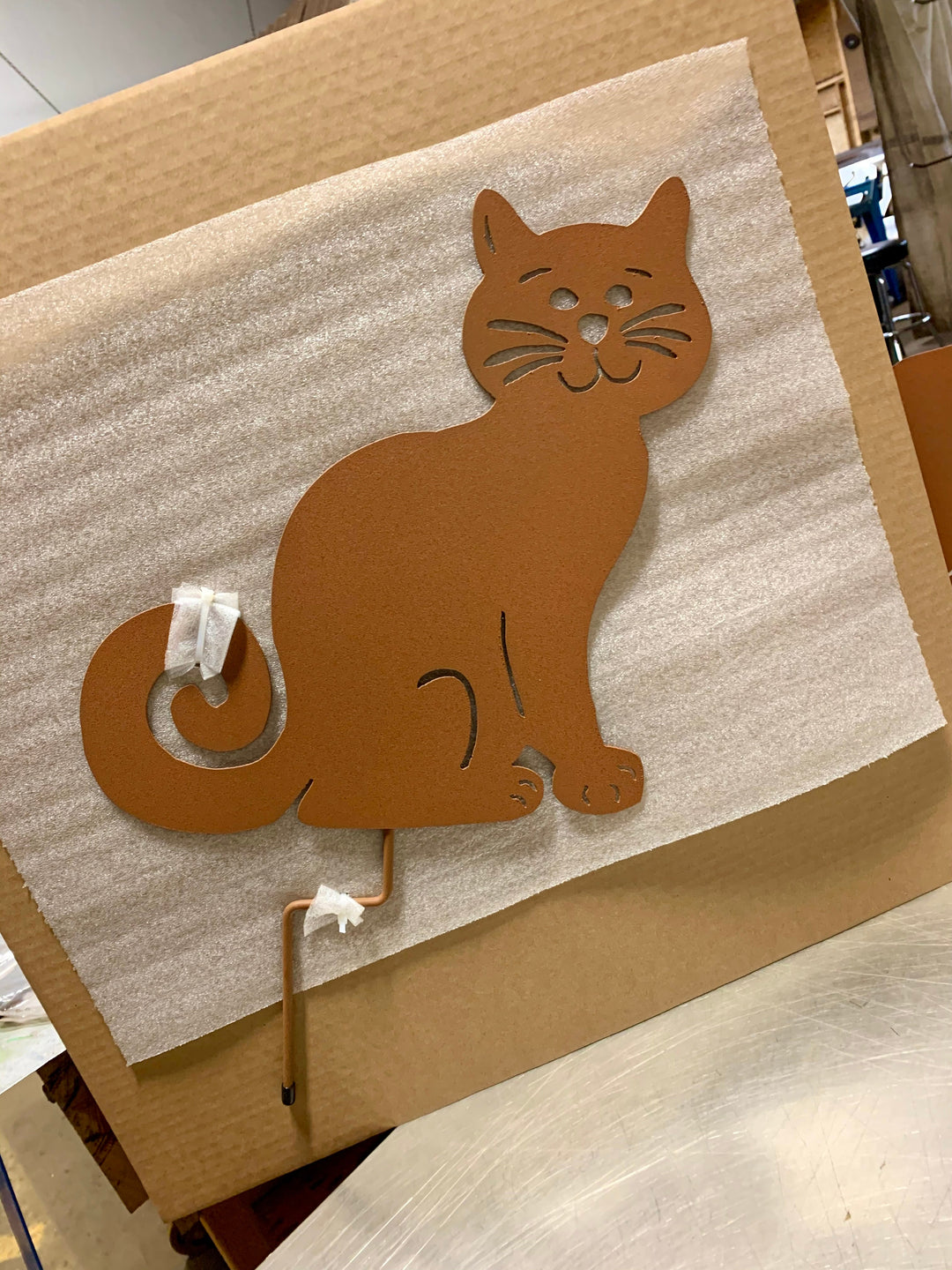 Ziggly Cat Memorial or Wall Hanging