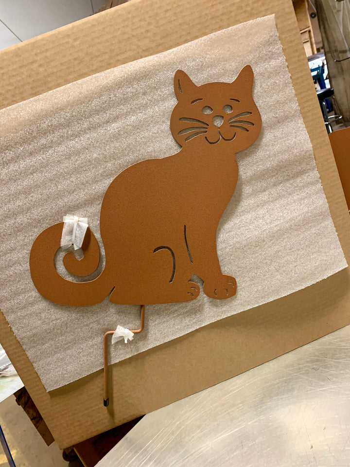 Ziggly Cat Memorial or Wall Hanging