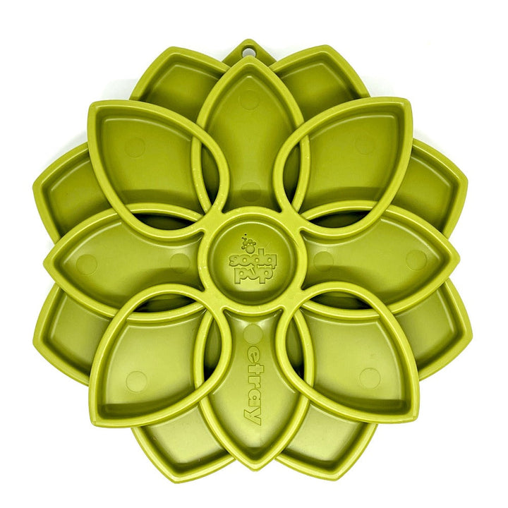 Mandala eTray Shallow Slow Feeder Dog Bowl for Enrichment | USA Made