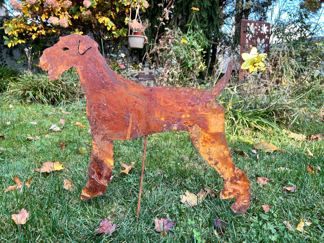 Airedale Terrier Garden Stake or Dog Wall Art