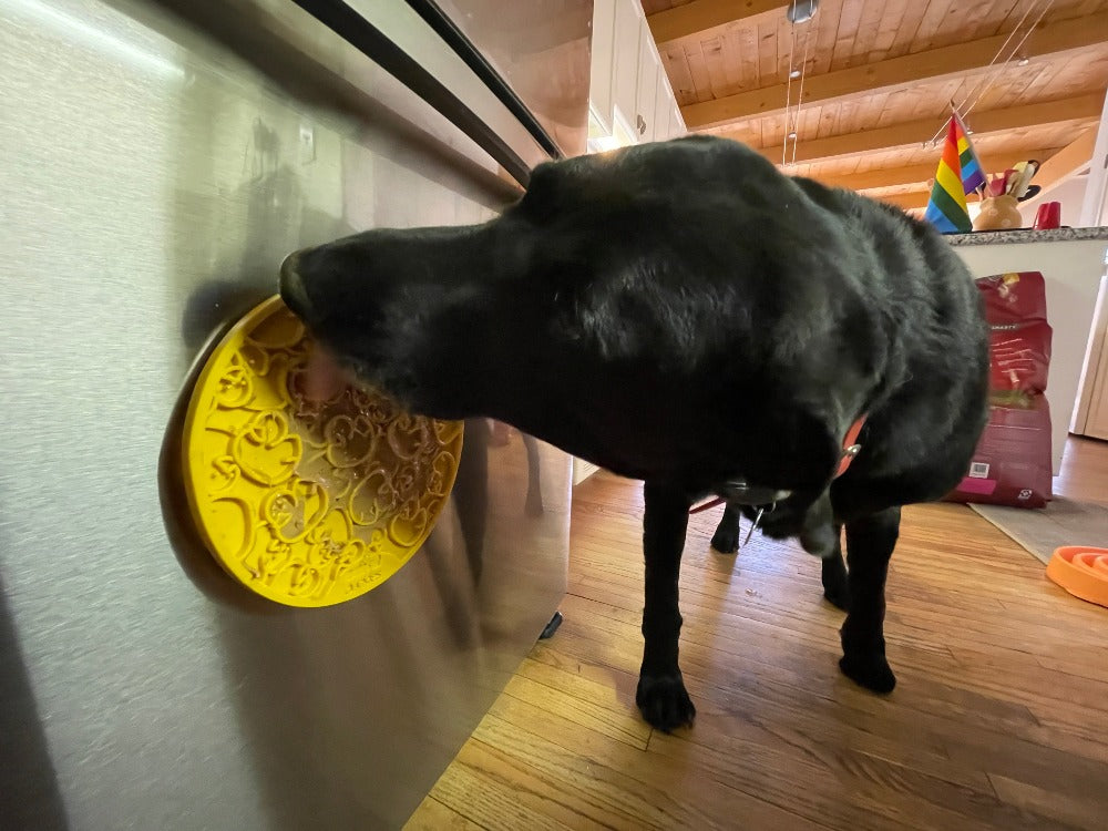 Rubber Duckies emat - Enrichment Lick Mat for Dogs and Cats - with Suction Cups | Bath Time Design | SodaPup USA Made
