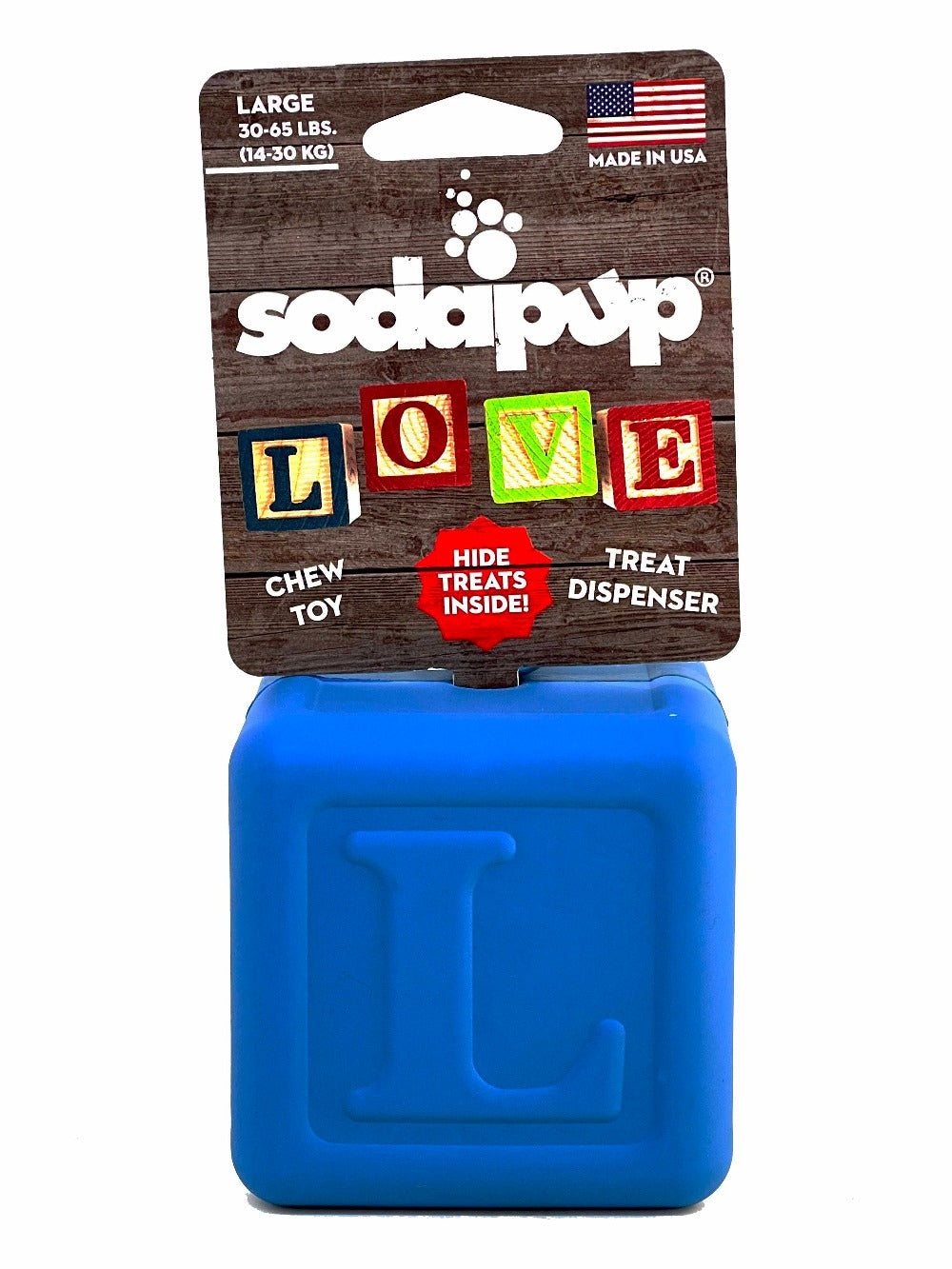 Love Cube eDispenser - Durable Rubber Chew Toy &amp; Treat Dispenser | USA Made
