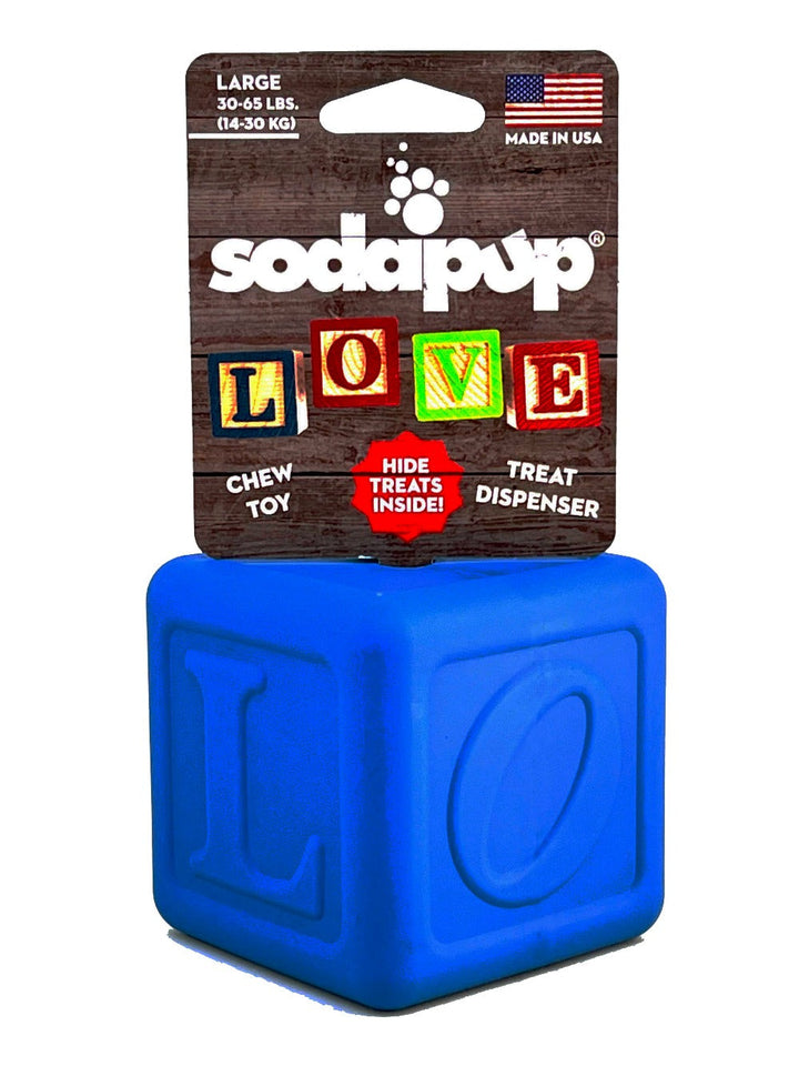 Love Cube eDispenser - Durable Rubber Chew Toy &amp; Treat Dispenser | USA Made