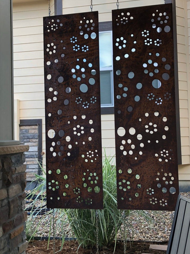 Metal Privacy Screen or Large Metal Wall Art (46" Inch)