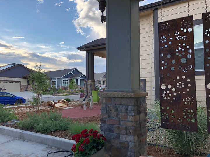 Metal Privacy Screen or Large Metal Wall Art (46" Inch)