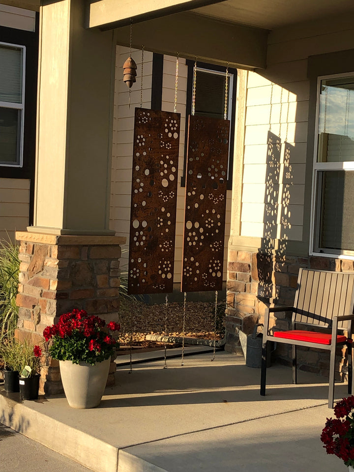 Metal Privacy Screen or Large Metal Wall Art (46" Inch)