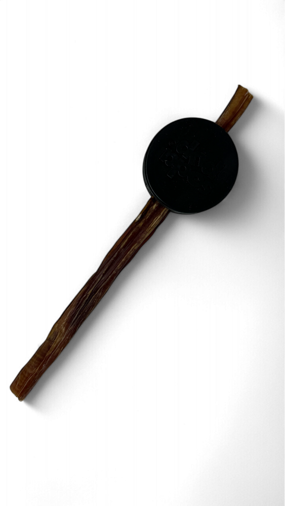 Hockey Puck Bully Stick Holder - Durable Rubber Treat Holder &amp; Chew Toy USA
