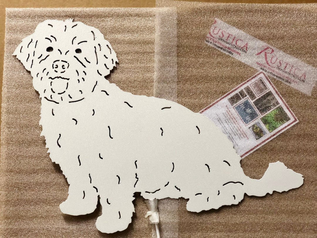 Havanese Dog Garden Stake or Wall Hanging