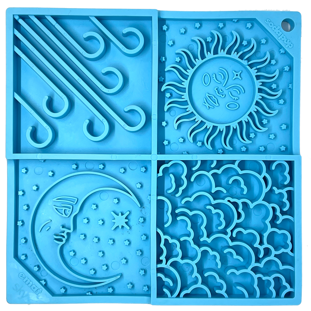 Sky eMat - Enrichment Lick Mat for Dogs and Cats | Celestial Design | SodaPup