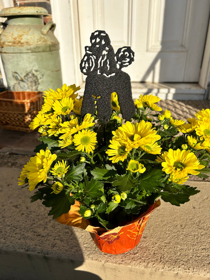 Poodle Ornament or Plant Stake / Dog Memorial