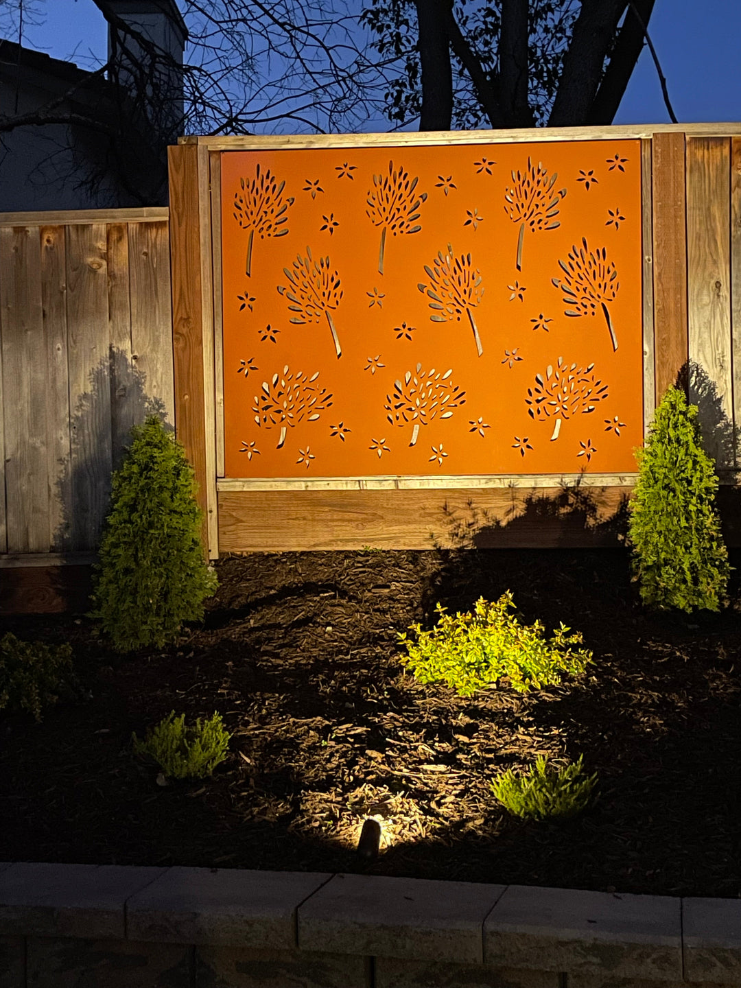 Privacy Screens Outdoor or Large Metal Wall Art (46" Inch)