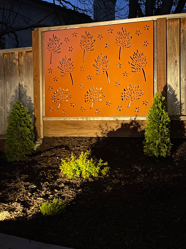 Outdoor Metal Privacy Screen Panels (60” &amp; 72”) | Heavy-Duty Steel for Patio &amp; Fence