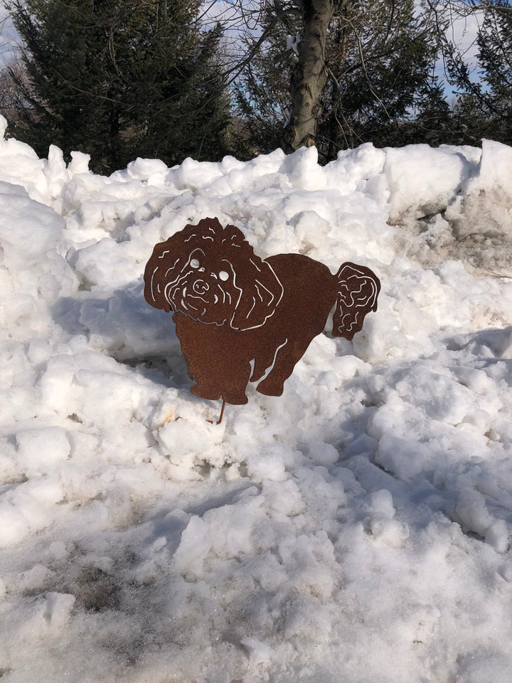 Bichon Frise Garden Stake or Wall Hanging