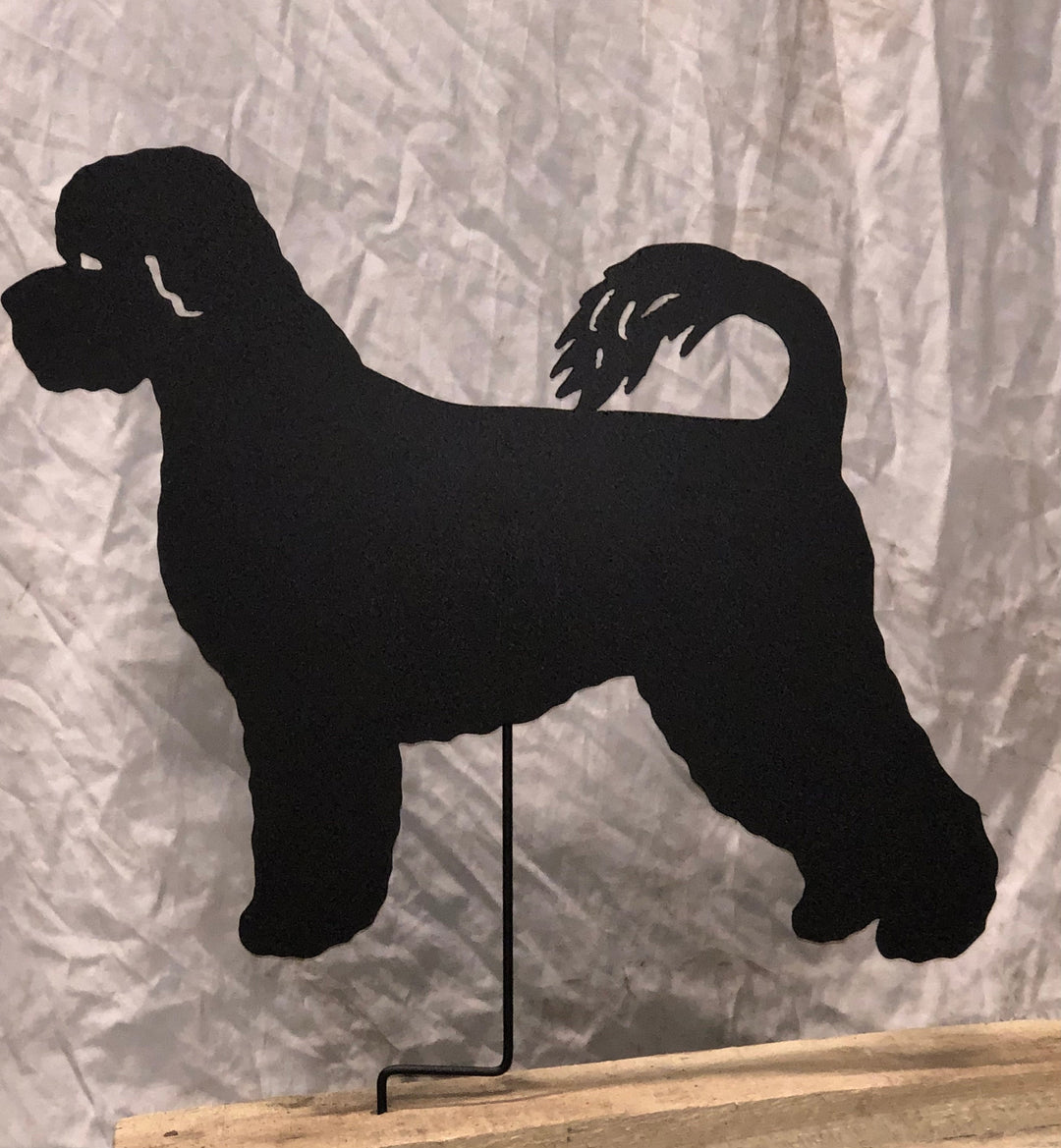Portuguese Water Dog Garden Stake or Wall Hanging