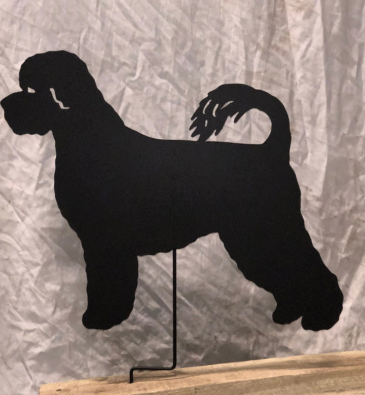 Portuguese Water Dog Garden Stake or Wall Hanging