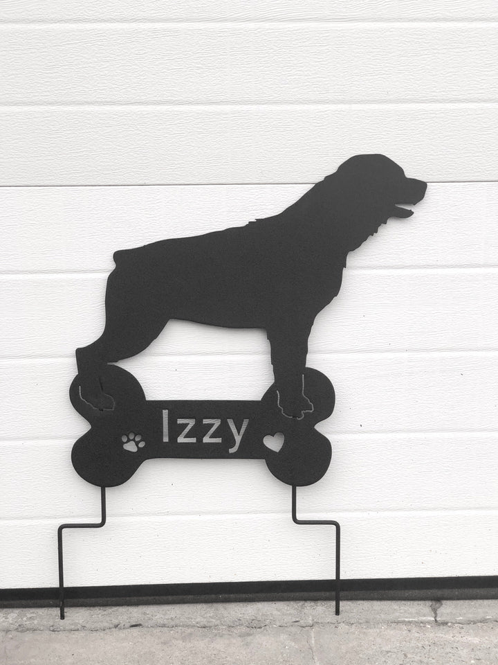 Rottweiler Garden Stake or Wall Hanging