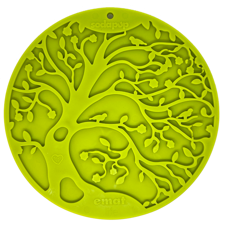 Tree of Life eMat - Enrichment Lick Mat For Dogs and Cats - With Suction Cups | Tree Design | USA Made