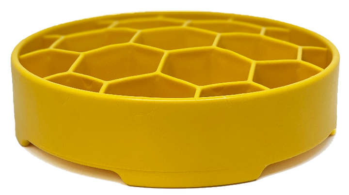 Honeycomb eBowl Deep Slow Feeder Dog Bowl for Enrichment | USA Made