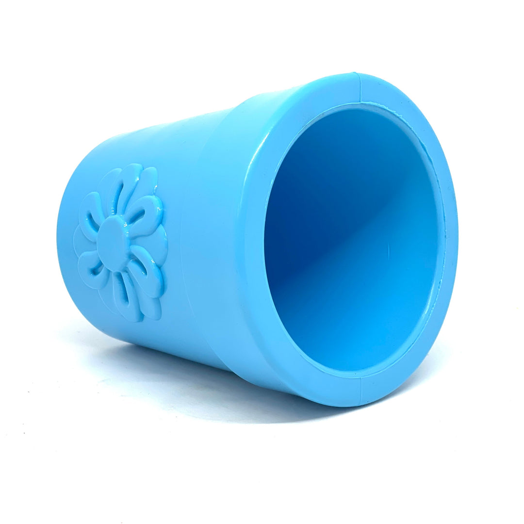 Large Flower Pot eCup Dog Treat Dispenser | Durable USA-Made Enrichment Toy | SodaPup