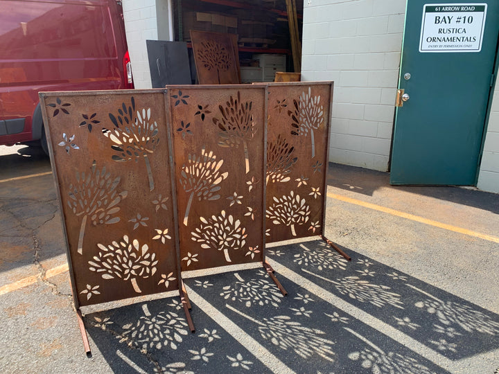 Privacy Screens Outdoor or Large Metal Wall Art (46" Inch)