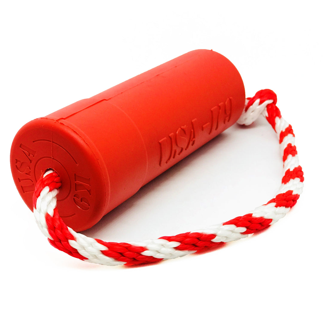 USA-K9 Firecracker Floating Training Dummy | K9 Handler Reward Toy | Red | USA Made