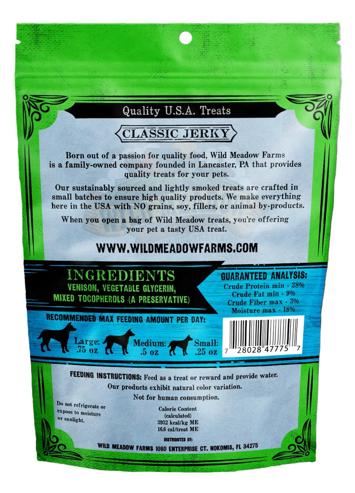 Wild Meadow Farms Classic Bites Venison Bites 3.5oz