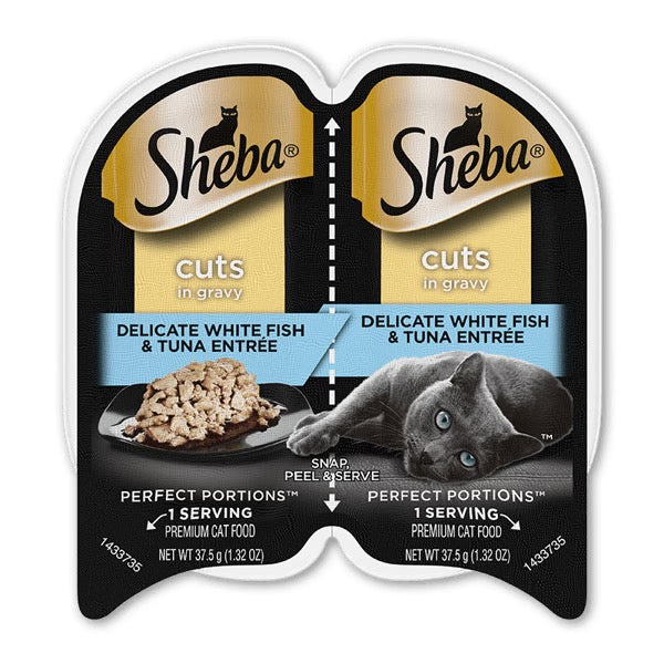 Sheba Perfect Portions Cuts Whitefish &amp; Tuna Wet Cat Food (2.65oz)
