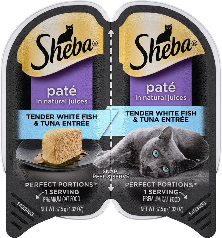 Sheba Perfect Portions Premium Pate Whitefish &amp; Tuna Wet Cat Food (2.65oz)