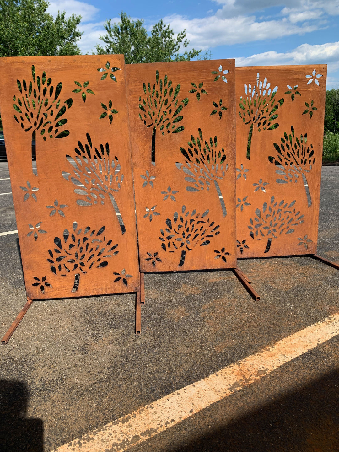 Privacy Screens Outdoor or Large Metal Wall Art (46" Inch)