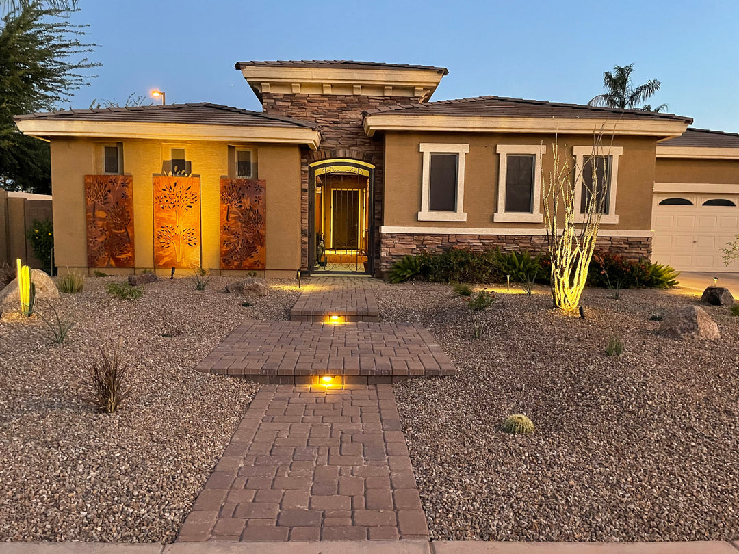 Privacy Screens Outdoor or Large Metal Wall Art (46" Inch)