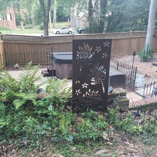 Privacy Screens Outdoor or Large Metal Wall Art (46" Inch)