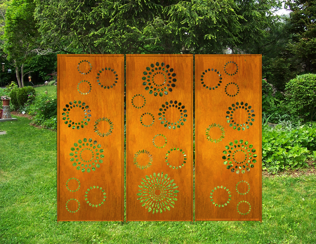 Outdoor Metal Screen Panels (60” &amp; 72”) – Heavy-Duty Steel for Patio, Fence &amp; Backyard