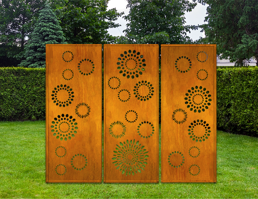 Decorative Panels or Outdoor Metal Wall Art (46" Inch)