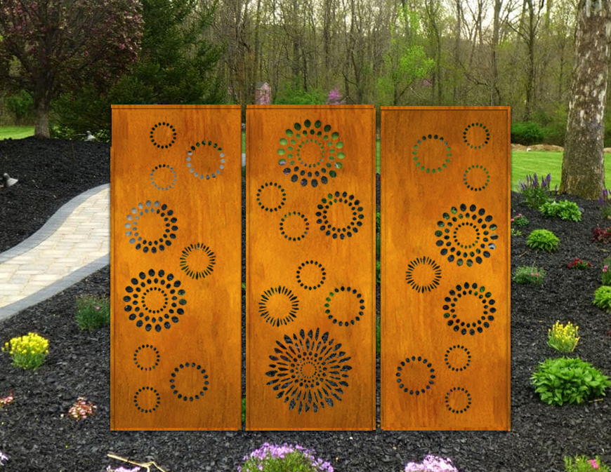 Outdoor Metal Screen Panels (60” &amp; 72”) – Heavy-Duty Steel for Patio, Fence &amp; Backyard