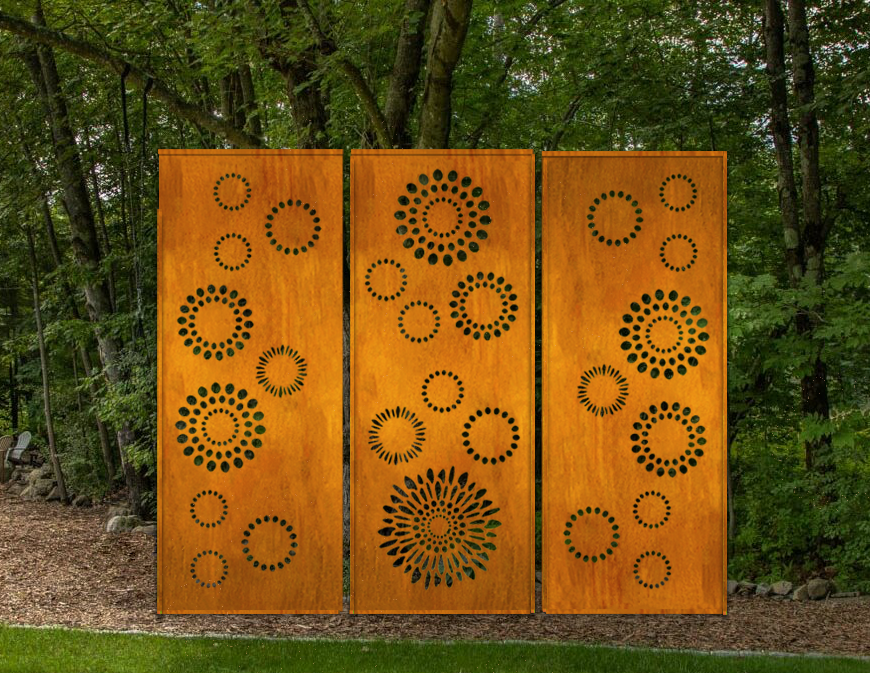 Outdoor Metal Screen Panels (60” &amp; 72”) – Heavy-Duty Steel for Patio, Fence &amp; Backyard