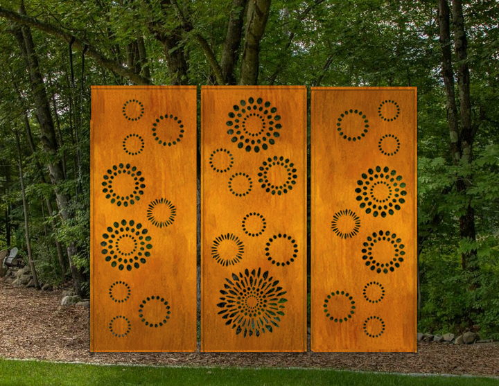 Outdoor Metal Screen Panels (60” &amp; 72”) – Heavy-Duty Steel for Patio, Fence &amp; Backyard