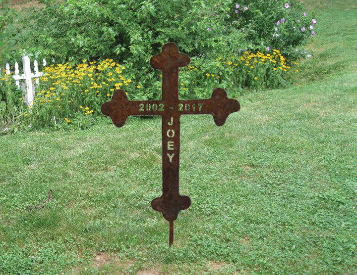 Roadside Memorial Cross or Cross Wall Art - 18"