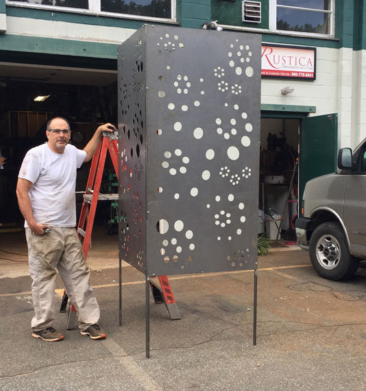 Metal Privacy Screen or Large Metal Wall Art (46" Inch)