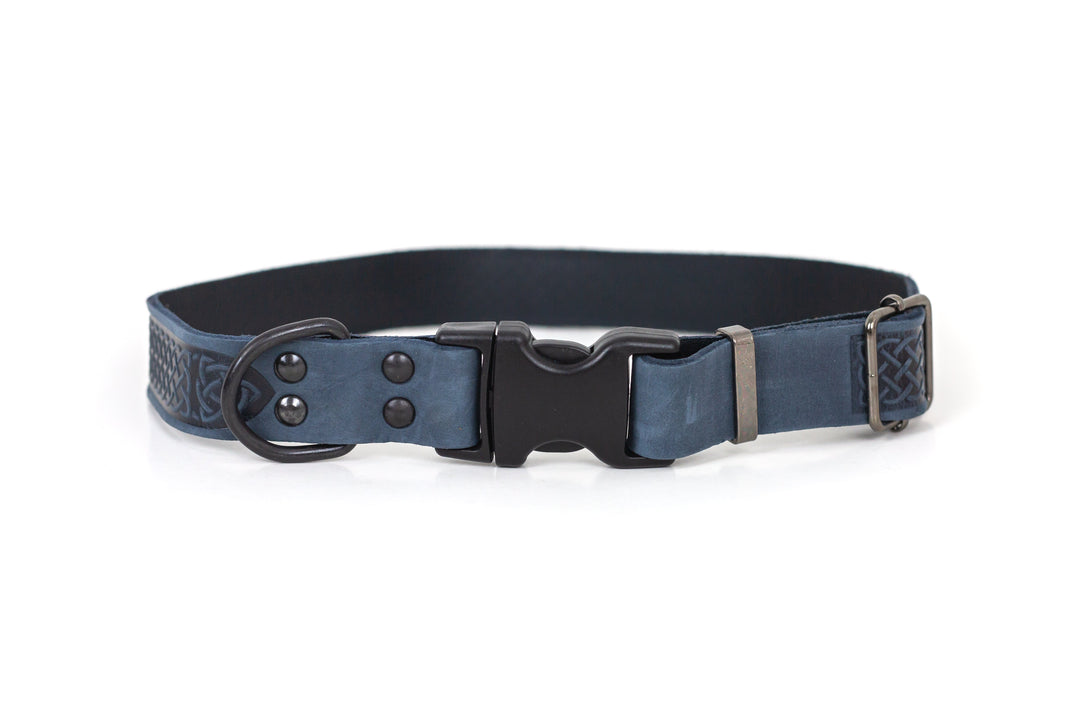 Celtic Sport Quick-Release Leather Dog Collar